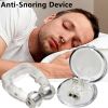 2 pcs Magnetic Anti Snoring Nose Clip; Easy Breathe; Improve Sleep Quality; Night Device With Case