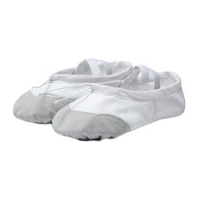 White Ballet Shoes Canvas Dance Shoes Ballet Flat Shoes Ballet Slipper Split Sol