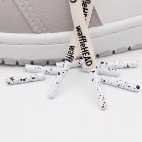 Weiou Manufacture converse Shoe Accessories White And Black Speckled Metal Head Aglets For Shoes