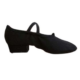 Women's Latin Dance Shoes Ballroom Performance Canvas Ballet Shoes Modern Dance Shoes, Black