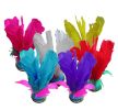 10 Pcs Exercise And Fitness Feather Kick Shuttlecock Chinese Jianzi Random Color