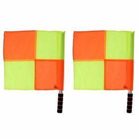 2√óDeluxe Referee Flags Set; Football Rugby Hockey Training Referee Flags