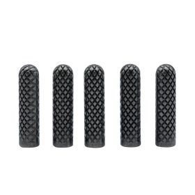 Weiou Manufacturer High Quality Che-quered Metal Head Square Screw Metal Tips Gun Black Metal Aglet for Drawstring