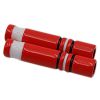 Weiou Manufacturer Metal Shoe Decoration Shoelaces Tips Red Black And White Three Color Metal Head Aglets