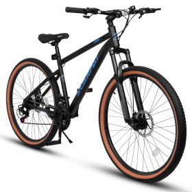 A27301 Ecarpat Mountain Bike 27.5 Inch Wheels, 21-Speed Mens Womens Trail Commuter City Mountain Bike, Carbon steel Frame Disc Brakes Thumb Shifter Fr