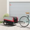 Bike Trailer Black and Red 99.2 lb Iron