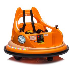 12V ride on bumper car for kids,electric car for kids,1.5-5 Years Old,W/Remote Control, LED Lights, Bluetooth & 360 Degree Spin, Vehicle body with ant