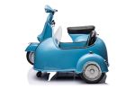 12V LICENSED Vespa Scooter Motorcycle with Side Car for kids, Blue