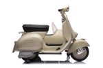 12V LICENSED Vespa Scooter Motorcycle with Side Car for kids, Gray