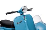 12V LICENSED Vespa Scooter Motorcycle with Side Car for kids, Blue