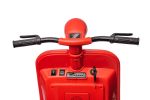 12V LICENSED Vespa Scooter Motorcycle with Side Car for kids, Red