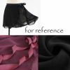 Dance Costumes Chiffon Ballet Skirt Uniforms Wrap Skirt Gymnastics Costumes Ballet Supply Black 38cm