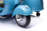 12V LICENSED Vespa Scooter Motorcycle with Side Car for kids, Blue