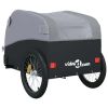 Bike Trailer Black and Gray 99.2 lb Iron