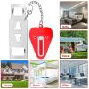 2Pcs Portable Travel Door Lock Home Hotel Apartment Security Lock Anti Theft Security Tool Door Safety Latch Lock