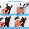 Handlebar Mirror Mobile Phone Holder Bicycle Bike Motorcycle Bracket Mount for 4in-6.5in Screen USB Rechargeable