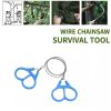 Portable Stainless Steel Wire Chain Saw; Manual Sawing Cutting; Emergency Survival Tool For Camping Hiking Trekking Travel