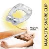 2 pcs Magnetic Anti Snoring Nose Clip; Easy Breathe; Improve Sleep Quality; Night Device With Case