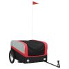 Bike Trailer Black and Red 99.2 lb Iron