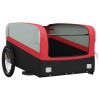 Bike Trailer Black and Red 99.2 lb Iron