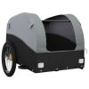 Bike Trailer Black and Gray 99.2 lb Iron