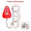 2Pcs Portable Travel Door Lock Home Hotel Apartment Security Lock Anti Theft Security Tool Door Safety Latch Lock