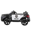 12V Kid Ride on Police Car with Parental Remote Control, Battery Powered Electric Truck with Siren, Flashing Lights,Music, Spring Suspension, Black