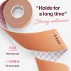 Boob Tape Beige Boobytape for Breast Lift and Push Up A G Cup Breathable Breast Tape with 2 Gentle Silicone Nipple Covers 8 Fashion Tapes Sticky Water