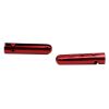 Weiou Shoe Accessories Factory Support Customized Metal Shoe Decoration 16mm*4mm Red Color Open Bullet Metal Head Aglets