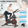 Indoor bike level 5 adjustable sports bike home fitness bike 25 pound flywheel and 5 PJ silent belt IPAD stand + LCD display and hand pulse bodybuildi