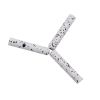 Weiou Manufacture converse Shoe Accessories White And Black Speckled Metal Head Aglets For Shoes