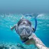 Smiling Shark Panoramic Wide View; Anti-Fog Scuba Diving Mask; Professional Snorkeling Gear