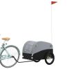 Bike Trailer Black and Gray 99.2 lb Iron