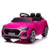 12V Kids Ride On Electric Car w/Parents Remote Control,Licensed Audi SQ8 for Kids,Dual Drive,Suspension,Hanging start,Three speed adjustable Music,Vol