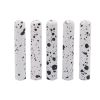 Weiou Manufacture converse Shoe Accessories White And Black Speckled Metal Head Aglets For Shoes