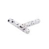 Weiou Manufacture converse Shoe Accessories White And Black Speckled Metal Head Aglets For Shoes