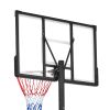 Portable Basketball Hoop Basketball System 4.76-10ft Height Adjustable for Youth Adults LED Basketball Hoop Lights, Colorful lights, Waterproof,Super