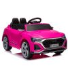 12V Kids Ride On Electric Car w/Parents Remote Control,Licensed Audi SQ8 for Kids,Dual Drive,Suspension,Hanging start,Three speed adjustable Music,Vol