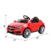 6V Licensed Mercedes Benz AMG Electric Vehicle, Kid Ride on Car with Parental Remote Control ,MP3 Player Headlights Opening Doors for Children 3-8, Re