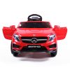 6V Licensed Mercedes Benz AMG Electric Vehicle, Kid Ride on Car with Parental Remote Control ,MP3 Player Headlights Opening Doors for Children 3-8, Re