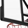 Portable Basketball Hoop Basketball System 4.76-10ft Height Adjustable for Youth Adults LED Basketball Hoop Lights, Colorful lights, Waterproof,Super