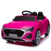 12V Kids Ride On Electric Car w/Parents Remote Control,Licensed Audi SQ8 for Kids,Dual Drive,Suspension,Hanging start,Three speed adjustable Music,Vol