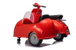 12V LICENSED Vespa Scooter Motorcycle with Side Car for kids, Red