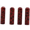 Weiou Manufacturer Fashion Shoe Accessories High Quality Black And Red Round Head Pattern Metal Head Aglets