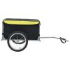 Bike Trailer Black and Yellow 143.3 lb