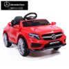 6V Licensed Mercedes Benz AMG Electric Vehicle, Kid Ride on Car with Parental Remote Control ,MP3 Player Headlights Opening Doors for Children 3-8, Re