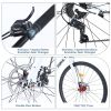 7 Speed Hybrid bike Disc Brake 700C Road Bike For men women's City Bicycle