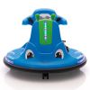 12V Snail-Shaped Kids Electric Bumper Car with Remote Control, Ride On Car with LED Lights, Music, 360 Degree Rotate, Toddler Race Toys, 3-8 Years Old