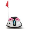 24V brushless drift car,Toddler Ride on Car, Music, Bluetooth --White pink