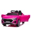 12V Kids Ride On Electric Car w/Parents Remote Control,Licensed Audi SQ8 for Kids,Dual Drive,Suspension,Hanging start,Three speed adjustable Music,Vol